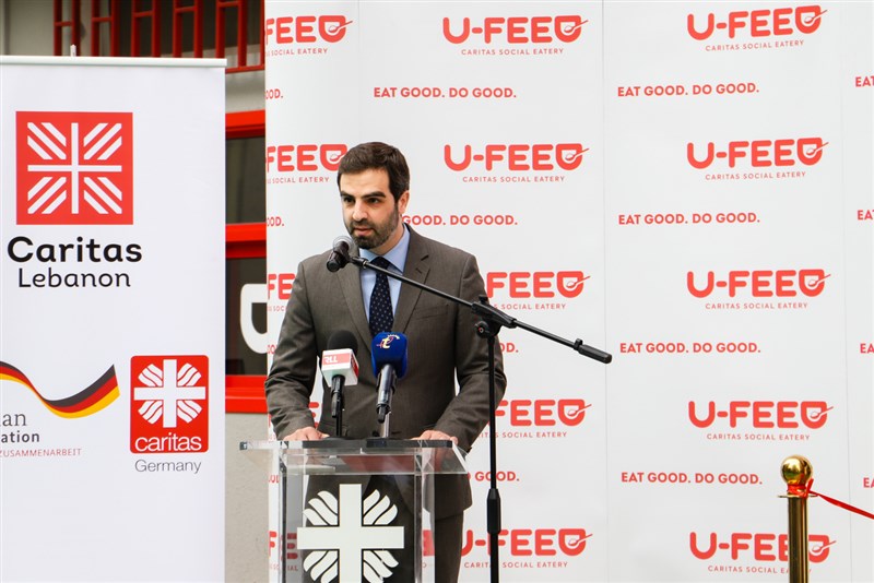 كاريتاس افتتحت U-Feed في الدكوانة برعاية الوزير قيومجيان